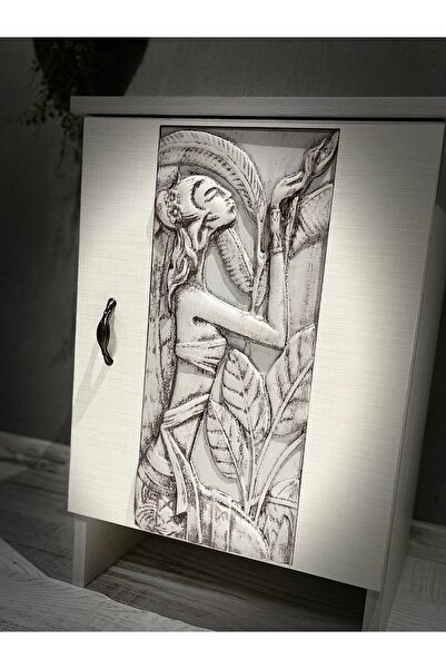 Store Nefertari’nin Sırrı – Oyma Ahşap Komodin Kişiye özel Tasarım