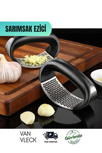 VAN VLECK مطحنة ثوم من الفولاذ المقاوم للصدأ - مطحنة زنجبيل، مطحنة ثوم، ومبشرة ثوم