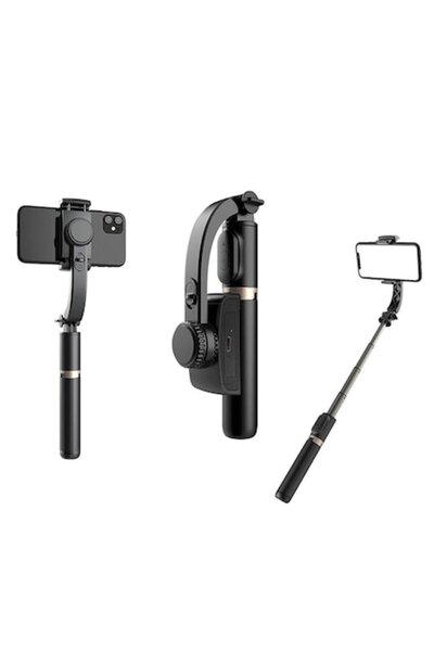 Tim Selfie Stick with Tripod, Remote Control, Anti-Shake, 75cm, N46, Silicone, Techsuit Q08, Intense Dar