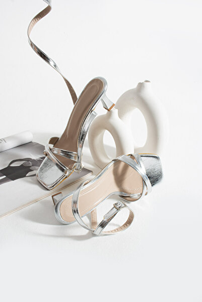 HVZ Exclusive Silver Women's Heeled Sandals (7.5cm)