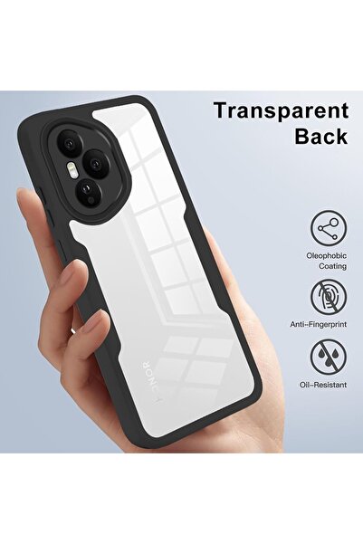 Danex Protective Case for Honor 400 Pro + Screen Protector, T33, Acrylic, Powder Pink