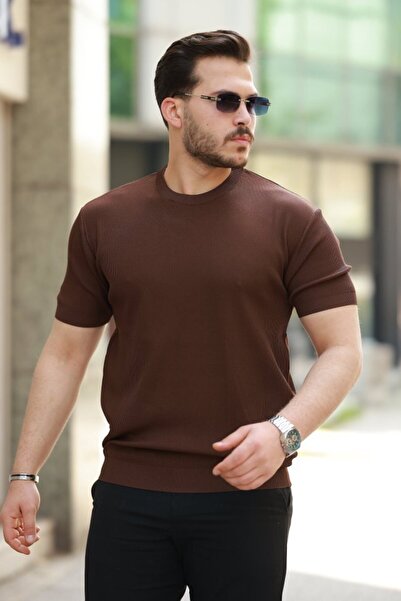 EDA COLLECTION Ανδρικό μπλουζάκι με κοντό μανίκι με λαιμόκοψη