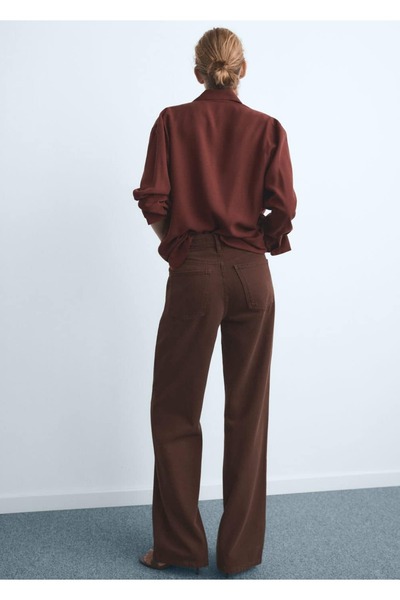 MANGO Woman Danila wideleg yüksek belli jean pantolon