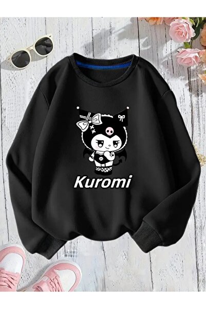 oneagılyazı COPIE - Winter cu glugă Swea tricou , Copil Dulce Kuromi cu imprimeu