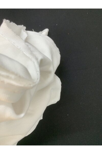 Yiğit Kumaş White Thin Lacoste Fabric, Piece 85X180 cm