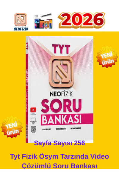 Ens Yayıncılık Oktet Yayınları 2025-2026 TYT Kimya-Neo Fizik Tyt Fizik Soru Bankası Seti +Android Kalem