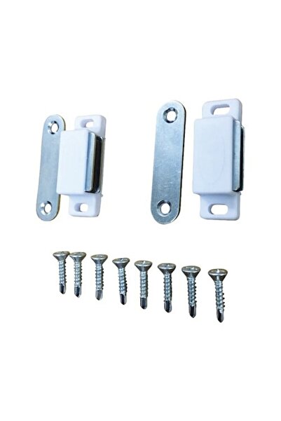 SOLIDON Set 2 închideri magnetice pentru plasă insecte, culoare albă