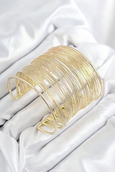 FREEDOM STOREE Brass Wire Wrapped Model Gold Color Women's Bracelet