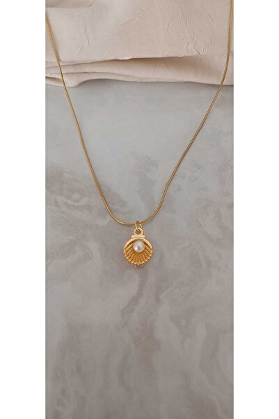 Shae Jewelry قلادة نسائية من صدف اللؤلؤ من قلب البحر