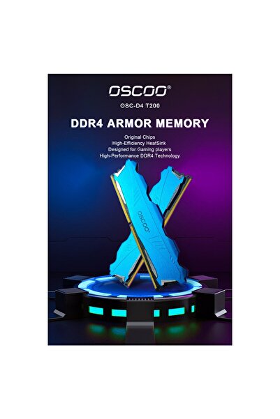 Oscoo Blue Armor T200 32GB (2X16) 3200MHZ CL22 Ddr4 1.2V Ram