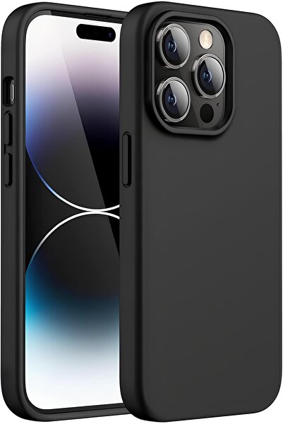SHOWLIGHT İphone 13 Pro Max Uyumlu Silikon Lansman Telefon Kılıfı Case - Siya...