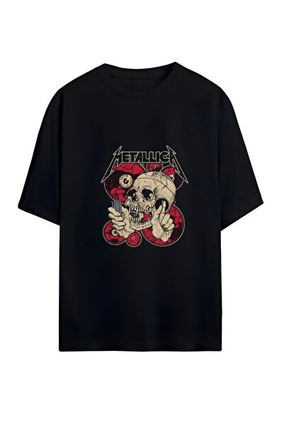 GraffTee TRICOU METALLICA UNISEX SUPRADimensionat din BUMBAC