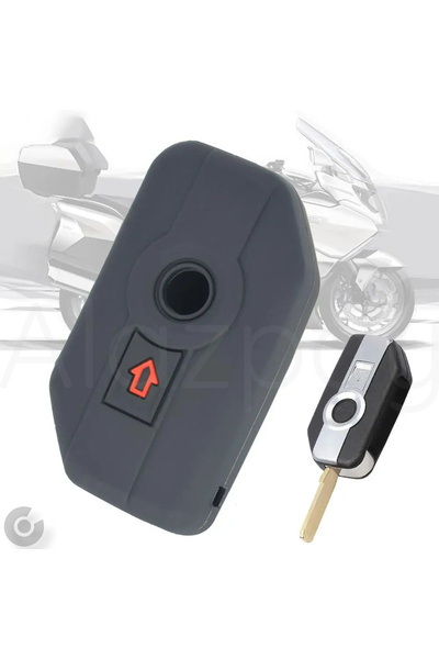 Alazpay Husă din silicon pentru chei BMW R1200GS R1250GS R1200RT R1200RS K1600 K1600GT F850GS F900 C400GT (negru)