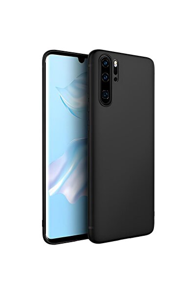 SHOWLIGHT Huawei P30 Pro Uyumlu Silikon Lansman Telefon Kılıfı Case - Siyah Renk