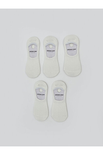 LC Waikiki New Season Women's Plain Ballerina Socks, Pack of 5