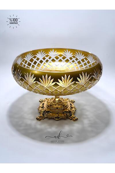 AKDEN STORE Crystal Decor Bowl, Tableware Presentation Bowl, Decorative Bowl