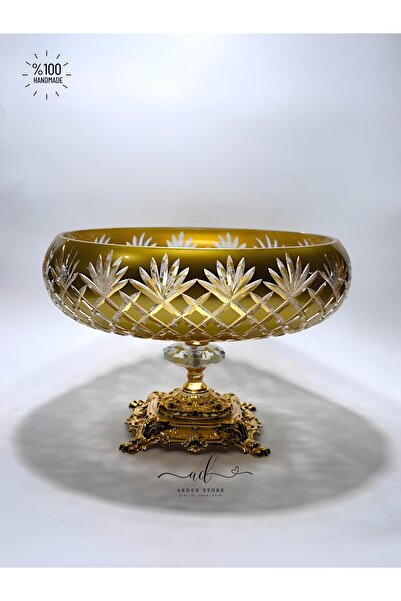AKDEN STORE Crystal Decor Bowl, Tableware Presentation Bowl, Decorative Bowl