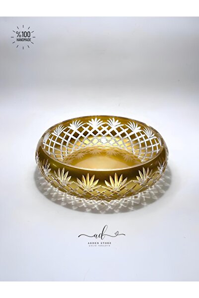 AKDEN STORE Crystal Decor Bowl, Tableware Presentation Bowl, Decorative Bowl