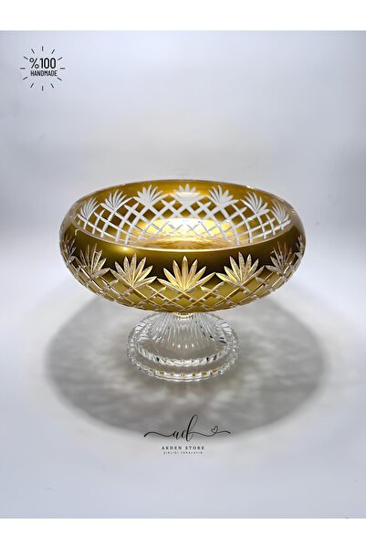 AKDEN STORE وعاء ديكور كريستالي، وعاء تقديم أدوات المائدة، وعاء زخرفي