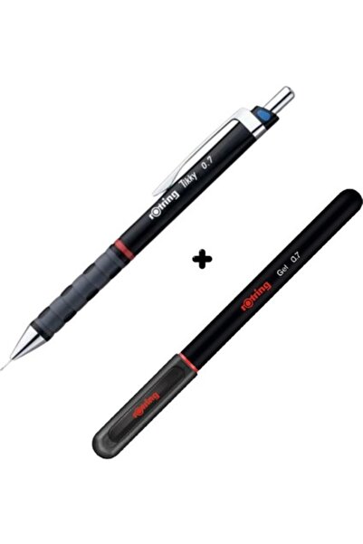 Rotring Tikky 07 mm Versatil Kalem + 07 Jel Siyah Kalem Seti