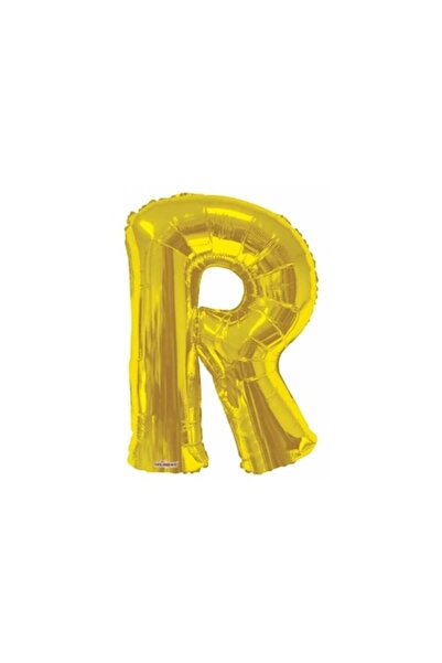 OEM Balon folie litera R, auriu, 80 cm