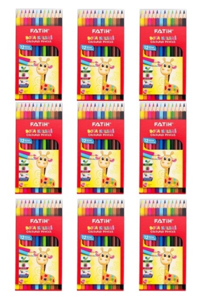 Fatih Dry Crayons 12 long 9 pieces