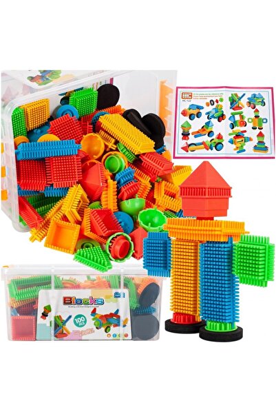 SOLTOY Set 100 educational pieces for creative and easy-to-assemble constructions SOLTOY® 'Hedgehog'