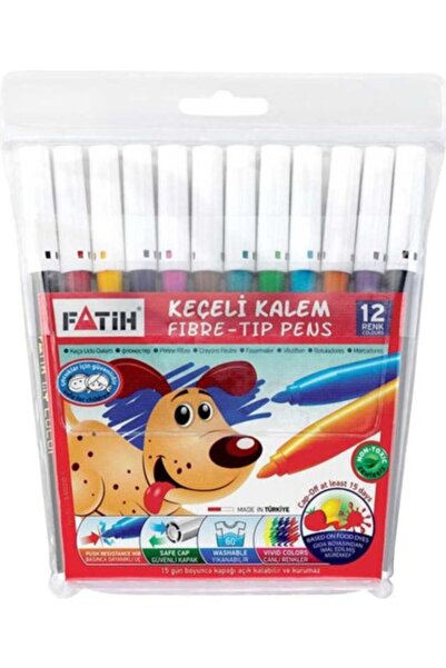 Fatih قلم لباد 12 لون (34020)