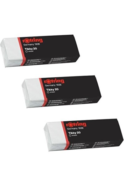 Rotring Tikky Büyük Boy Beyaz Silgi (No: 20) 3 Adet