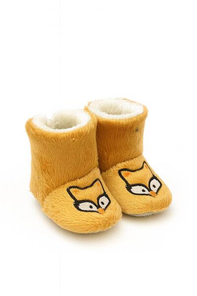 minissa baby kids Детски домашни пантофи с мотив на лисица, поларен флис, неп...