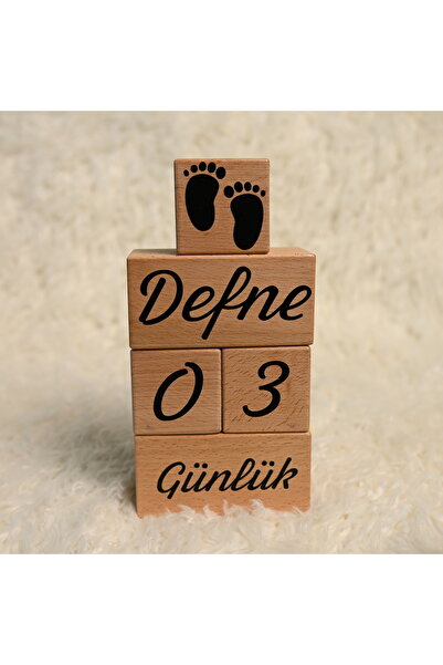 Zyt Tasarım مكعب ذكريات خشبي ملون لديكور جلسات التصوير الفوتوغرافي