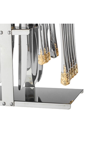 ABAREEK 30-Piece Stainless Steel Flatware Set in Silver