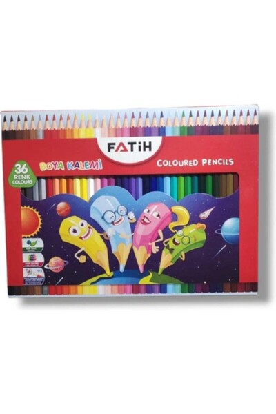 Fatih قلم طلاء جاف عالي الجودة 36 لونًا بالحجم الكامل