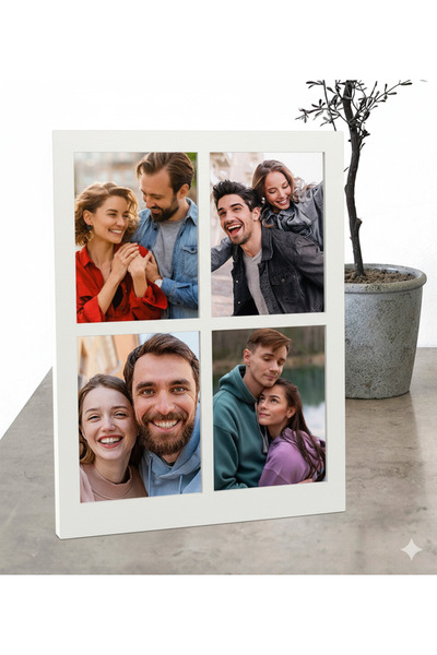 mars tasarım 4LÜ FOTOĞRAF ÇERÇEVESİ - 9 X 11 CM BOYUTLARINDAKİ FOTOĞRAFLAR İÇİN