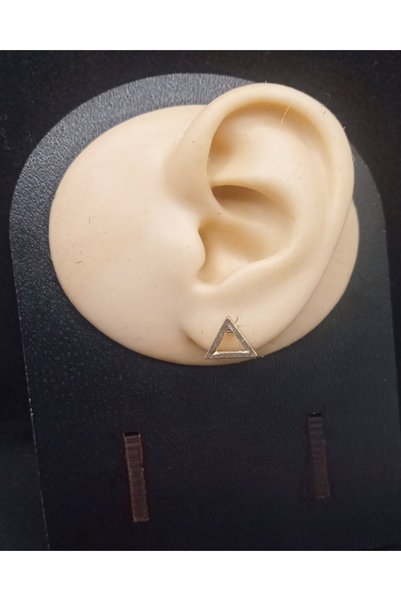 SEVAS GOLD Gold Color Geometric Shapes 3 Pairs Earrings