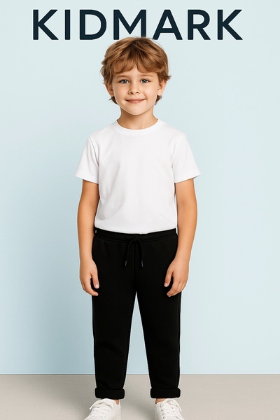 Kidmark Çocuk Modası Boy's Jogger Navy Blue Seersucker Sweatpants