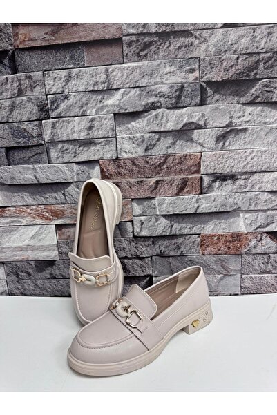 Parıltı Women's Buckled Thick Sole Loafer Shoes