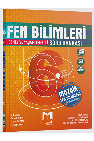 Efsane Yayınları 6.Sınıf Mozaik Fen Bilimleri Soru Bankası / Deney ve Yaşam T...