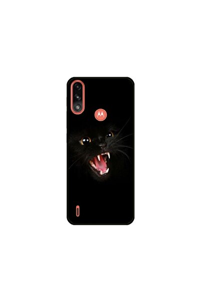 Atlas Husa personalizata tip carcasa Motorola Moto E7 Power, Black Cat 2, , S...