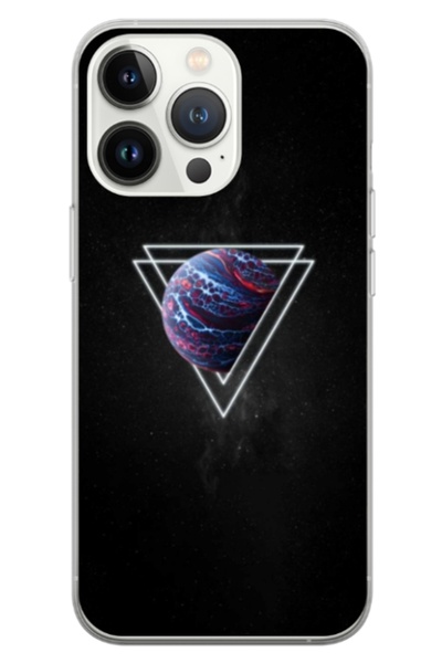 Atlas Εξατομικευμένη θήκη τύπου Apple iPhone 14 Pro, Triangle Planet, , S1D1M...