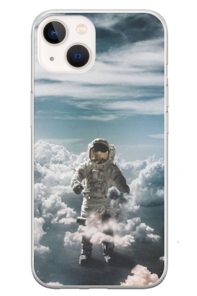 Atlas Husa personalizata tip carcasa Apple iPhone 13, Astronaut in the Clouds...