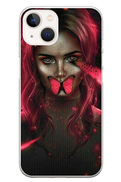 Atlas Husa personalizata tip carcasa Apple iPhone 13 Mini, Butterfly Mouth 2,...