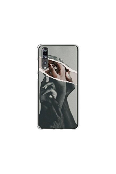 Atlas Husa personalizata tip carcasa Huawei P20 Lite, Black and White Hands, , S1D1M0300