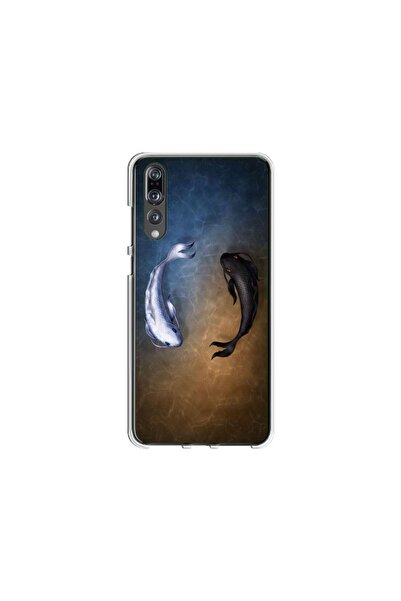 Atlas Husa personalizata tip carcasa Huawei P20, Ying and Yang Fish, , S1D1M0390