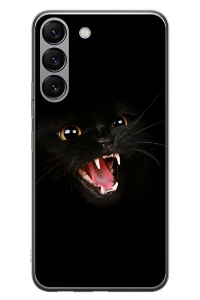 Atlas Husa personalizata tip carcasa Samsung Galaxy S23, Black Cat 2, , S1D1M...