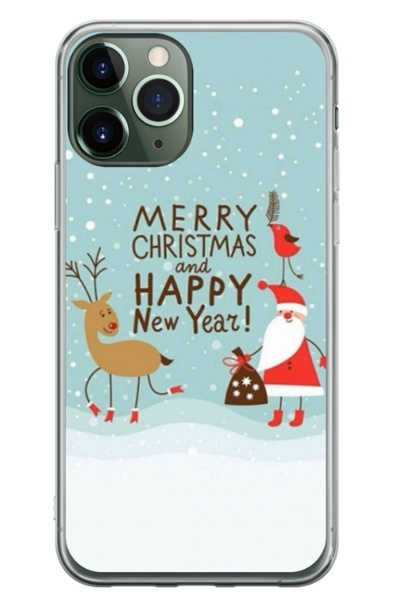 Atlas Husa personalizata tip carcasa Apple iPhone 11 Pro Max, Happy Christmas...