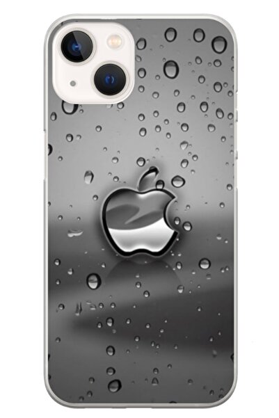 Atlas Husa personalizata tip carcasa Apple iPhone 13 Mini, Rainy Apple logo, ...