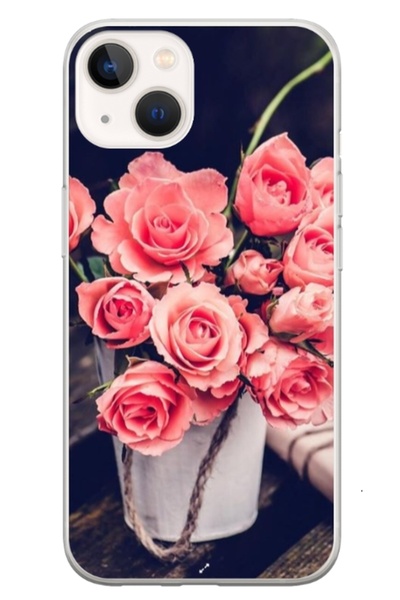 Atlas Husa personalizata tip carcasa Apple iPhone 13 Mini, Flowers 22, , S1D1...