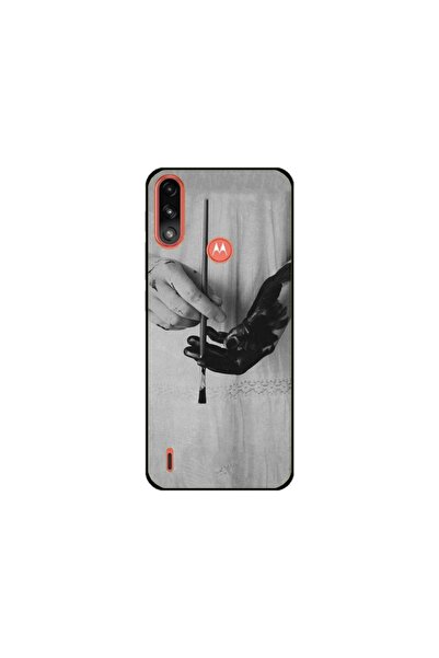 Atlas Husa personalizata tip carcasa Motorola Moto E7 Power, Black Paint, , S...