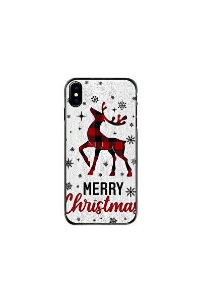 Atlas Персонализиран калъф тип Apple iPhone X, Весела Коледа - Елен 1, , S1D1...